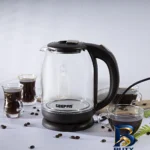 نمای بسته بندی کتری برقی جی پاس مدل GK۹۹۰۱N اصل برچسب و بسته بندی