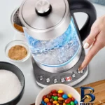 نمای بسته بندی چای ساز باریتون مدل BTM-۱۷۸۵GS اصل برچسب و بسته بندی