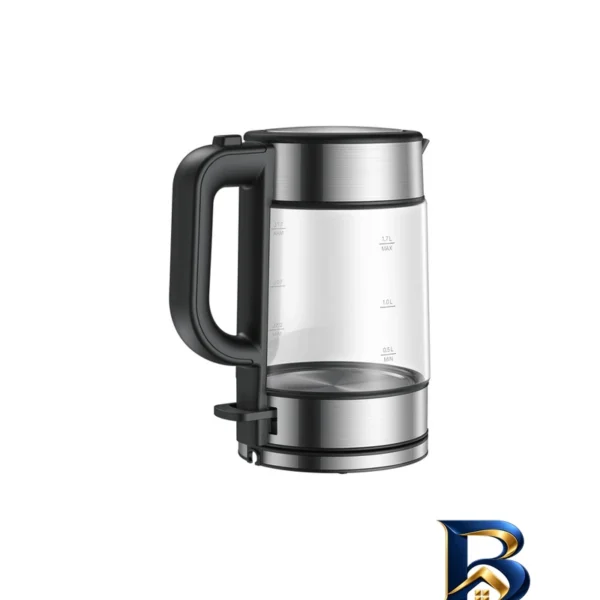 نمای بسته بندی کتری برقی شیائومی مدل Glass Kettle با قابلیت تنظیم سرعت برچسب و بسته بندی