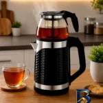 نمای بسته بندی چای ساز روی هم مدل Tea Station برچسب و بسته بندی