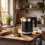 نمای بسته بندی کتری برقی مدل TONY مونتینی با گنجایش 1.8 لیتر برچسب و بسته بندی