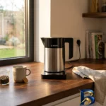 نمای بسته بندی کتری برقی بوش مدل TWK۷۲۰۳ اصل برچسب و بسته بندی