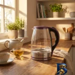 نمای بسته بندی کتری برقی سیلور کرست مدل SCS-۳۰۳۰C گنجایش ۲ لیتر اصل برچسب و بسته بندی