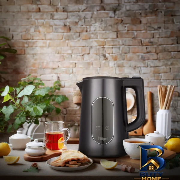 نمای بسته بندی کتری برقی فلوگل مدل EK۷۶۲-۶۱۷۹ اصل برچسب و بسته بندی