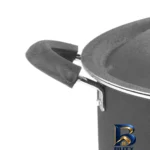 نمای بسته بندی قابلمه آوا گرانیتی با روکش نچسب و دسته باکالیت برچسب و بسته بندی