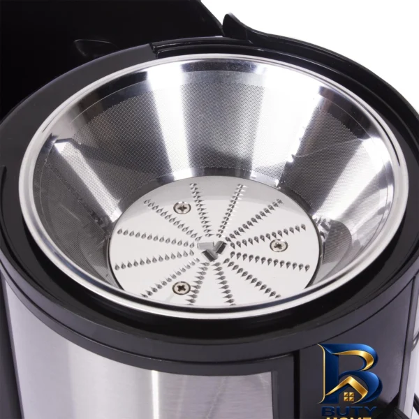نمای بسته بندی آبمیوه گیری کلترونیک مدل AE 3666 با کیفیت عالی برچسب و بسته بندی