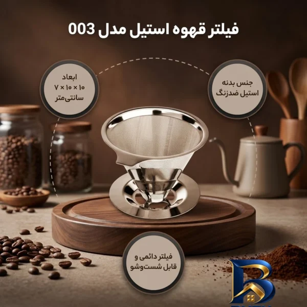 نمای بسته بندی فیلتر قهوه با کیفیت مدل 003 برچسب و بسته بندی