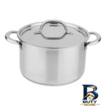 نمای بسته بندی قابلمه استیل ایکیا با کفه سه لایه و طراحی مناسب برچسب و بسته بندی
