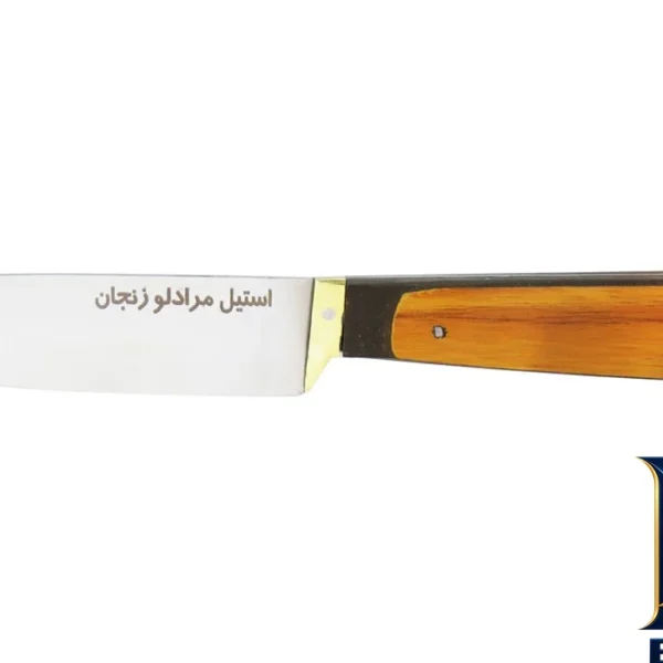 نمای بسته بندی چاقو زنجان مدل آشپزخانه مرادلو برچسب و بسته بندی