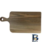 نمای بسته بندی تخته گوشت مدل Walnut با طراحی مستطیل برچسب و بسته بندی