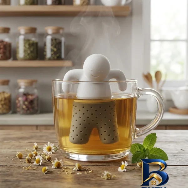 نمای بسته بندی دمنوش ساز باکیفیت مدل Mr Tea برچسب و بسته بندی