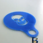 نمای بسته بندی شابلون قهوه مدل Skull با طراحی خاص برچسب و بسته بندی