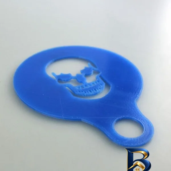 نمای بسته بندی شابلون قهوه مدل Skull با طراحی خاص برچسب و بسته بندی