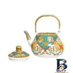 نمای بسته بندی کتری مدل سنتی با طراحی زیبا برچسب و بسته بندی
