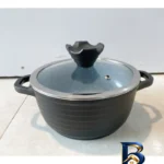 نمای بسته بندی قابلمه عروس کلاسیک با روکش گرانیت و در شیشه ای برچسب و بسته بندی