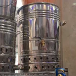 نمای بسته بندی سماور گازی مدل pro۳ گنجایش ۶۰ لیتر اصل برچسب و بسته بندی