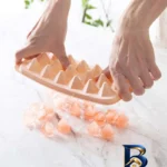 نمای بسته بندی قالب یخ مدل هرمی الماسی به گز برچسب و بسته بندی