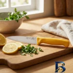 نمای بسته بندی چاقو آشپزخانه حیدری مدل BET-BRH با کیفیت عالی برچسب و بسته بندی