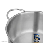 نمای بسته بندی قابلمه استیل تکنو مدل فلورانس با کفه دو جداره برچسب و بسته بندی