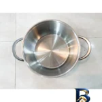 نمای بسته بندی قابلمه دستی لوکس استیل با ورق ضخیم برچسب و بسته بندی