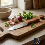 نمای بسته بندی چاقو آشپزخانه حیدری مدل بره ای کد 01 برچسب و بسته بندی