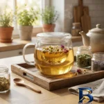 نمای بسته بندی لیوان دمنوش ساز شیک مدل HERBAL برچسب و بسته بندی