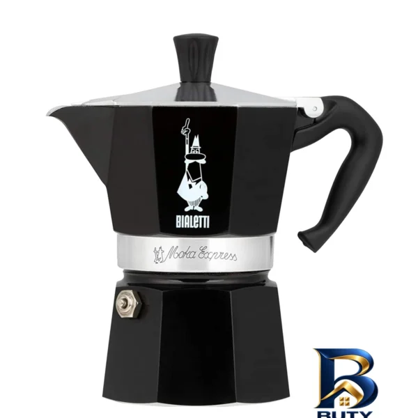 نمای بسته بندی قهوه ساز بیالتی مدل موکا اکسپرس 3Cups B با کیفیت برچسب و بسته بندی
