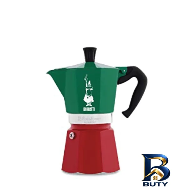 نمای بسته بندی موکاپات بیالتی مدل Moka Express 3cups برچسب و بسته بندی