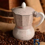 نمای بسته بندی قهوه ساز تاشو مدل Brioni برای ۶ کاپ برچسب و بسته بندی