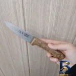 نمای بسته بندی چاقو آشپزخانه فولاد حیدری مدل گنجشکی کد TP۲۴۶۱ اصل برچسب و بسته بندی