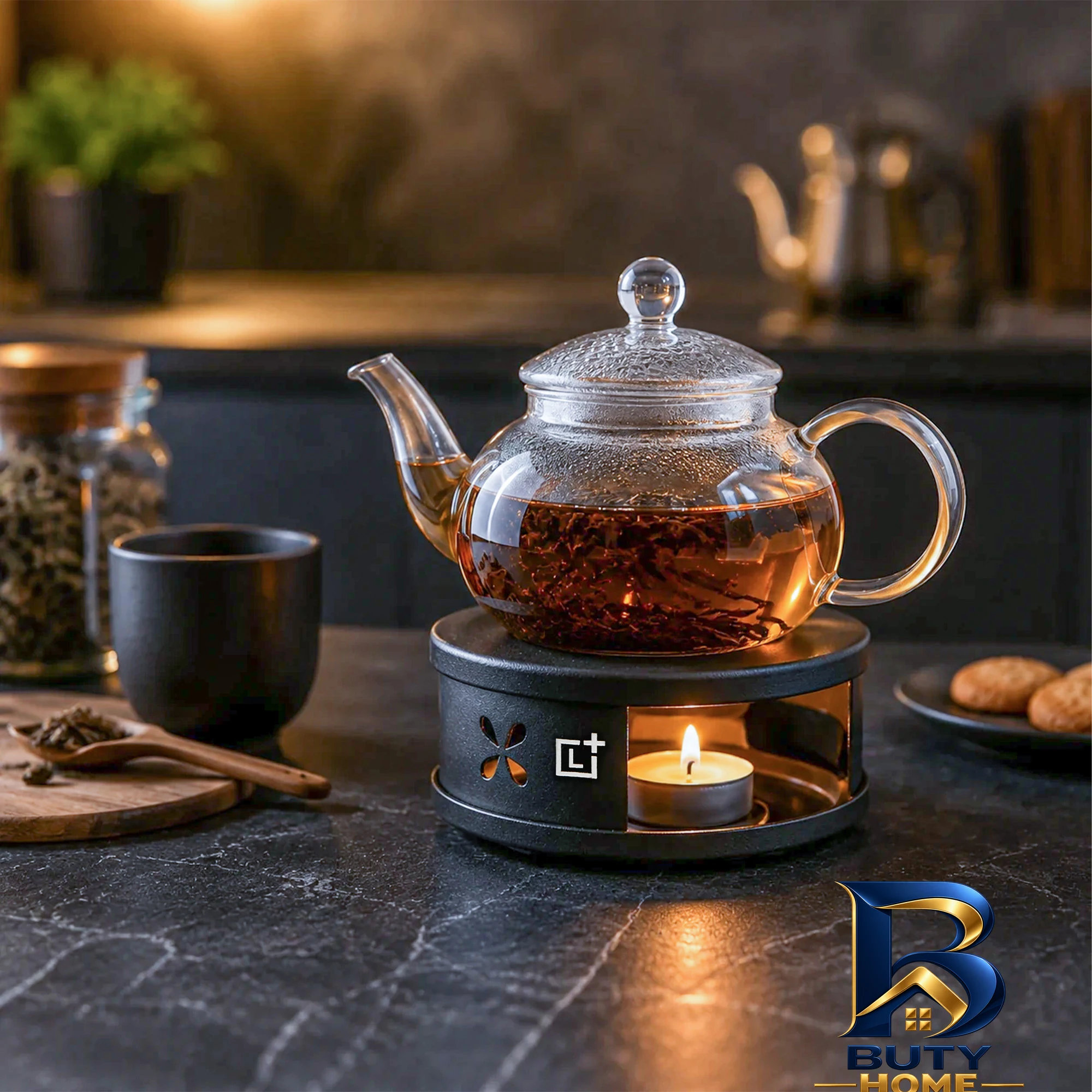 نمای بسته بندی وارمر قوری لوادا پلاس مدل HeatRing با کیفیت برچسب و بسته بندی