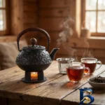 نمای بسته بندی قوری چدن نالینو مدل Fiorenza با کیفیت عالی برچسب و بسته بندی