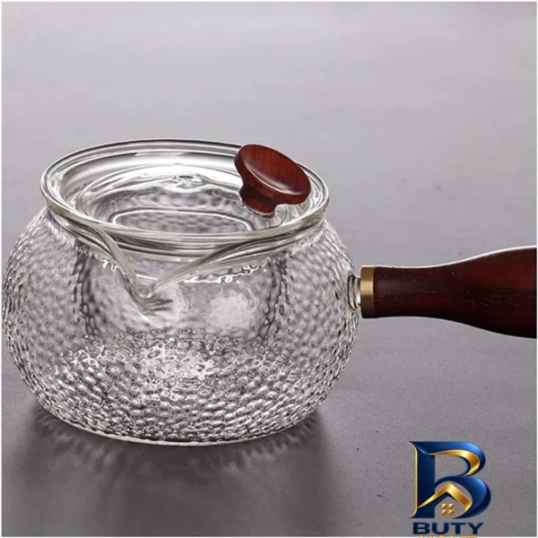 نمای بسته بندی قهوه جوش ناتالی با دسته چوبی مدل 1369n برچسب و بسته بندی
