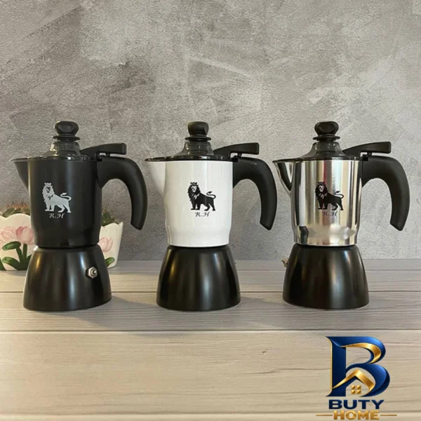 نمای بسته بندی قهوه جوش باکیفیت مدل Moka crem R.H برچسب و بسته بندی