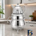 نمای بسته بندی ست کتری و قوری سرهوم مدل ۱۰۱۵ گنجایش ۵ لیتر گنجایش ۰.۷ لیتر اصل برچسب و بسته بندی