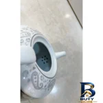 نمای بسته بندی قوری شکس مدل کف پهن کد SM۱۱۵ گنجایش ۱۰۰۰ میلی لیتر اصل برچسب و بسته بندی