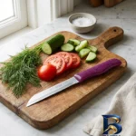 نمای بسته بندی چاقو زولینگن مدل اره ای با طراحی ارگونومیک برچسب و بسته بندی