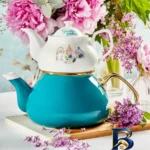 نمای بسته بندی ست کتری و قوری کاراجا مدل Succulent Garden گنجایش ۱.۱ لیتر ۰.۹ لیتر اصل برچسب و بسته بندی