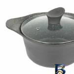 نمای بسته بندی قابلمه گرانیتی دیاکو با طراحی مناسب گرما برچسب و بسته بندی