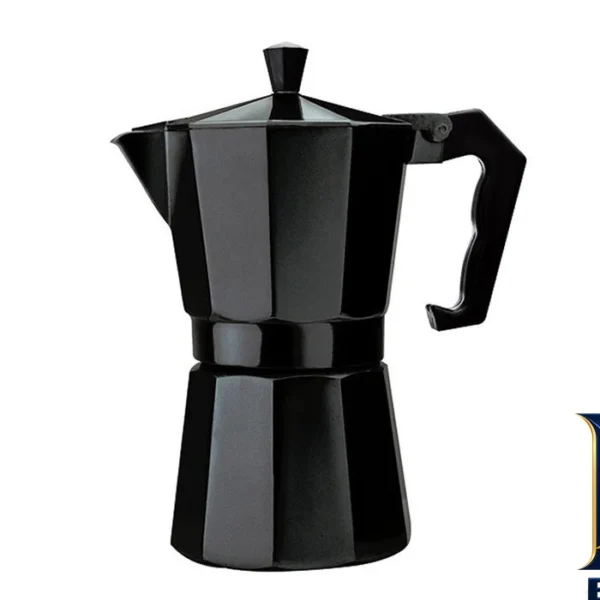 نمای بسته بندی قهوه جوش موکا مدل Coffettiera سه Cups برچسب و بسته بندی