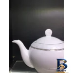 نمای بسته بندی قوری چینی زرین ایران مدل هدیه پلاتینی سری ایتالیا اف برچسب و بسته بندی