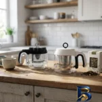 نمای بسته بندی قوری پیرکس مدل بیشل BL-TM برچسب و بسته بندی