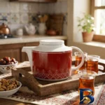 نمای بسته بندی قوری زی مدل چای فرم اس 5 یلدا با گنجایش 0.5 لیتر درجه یک برچسب و بسته بندی