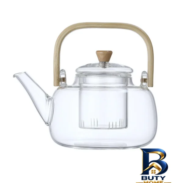 نمای بسته بندی قوری ویداستی دسته بامبو کد 1369n 800cc برچسب و بسته بندی