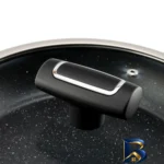 نمای کناری سرویس قابلمه و تابه گرانیت ۱۰ پارچه ام جی اس مدل ایتالیا B پروفایل و ساختار