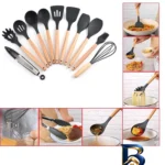 نمای پخته سرویس کفگیر و ملاقه ۱۲ پارچه وون مدل KITCHEN LIFE-۱۰۰۷ اصل بافت برنج پخته