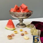 نمای سرو ست پذیرایی مسی مدل قلم زنی کد ZH۳۲۰.۱۴ مجموعه چهار عددی اصل ایده سرو کاسه تنقلات