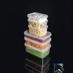 نمای کناری ظروف نگهدارنده مدل extra بسته ۲۵ عددی پروفایل و ساختار