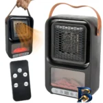 نمای در اتاق هیتر رومیزی طرح مدل 2112-FAN HEATER سبک دیواری و مرجع اندازه