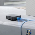 نمای در اتاق جارو رباتیک اکووکس مدل X۲ COMBO اصل سبک دیواری و مرجع اندازه
